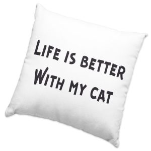 Cat Lover Square Pillow Cases - Cat Themed Pillow Covers - Cool Pillowcases