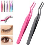 Premium Stainless Steel Eyelash Extension Tweezers - Precision Lash Applicator Tool