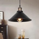 Vintage Industrial Pendant Light - Black Loft Hanging Chandelier for Kitchen, Dining & Living Spaces