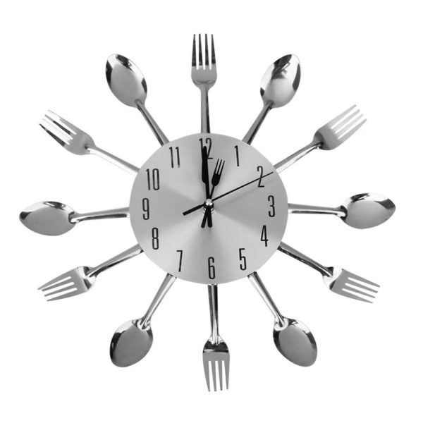 Modern 3D Aluminium Kitchen Clock - Image 2
