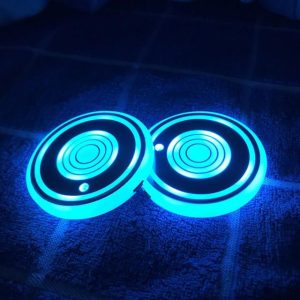 LED Car Cup Holder Light Coasters