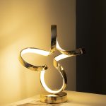 1pc Advanced And Simple Table Lamp, Modern Design Metal Table Lamp For Home Decoration, For Dining Room, Living Room, Bedroom Lighting & Home Décor