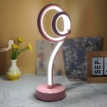 Modern Creative Lollipop-Shaped 3-Color LED Desk Lamp, Dimmable Metal Table Light with Adjustable Lighting, Push Button Control, USB Powered for Various Room Types - Fantasy Theme Desk Lamp Without Battery