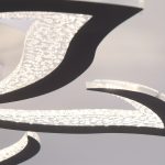 Modern LED Ceiling Lights, Black Dimmable Flower Shape Ceiling Light Chancelier, Flush Mount Ceiling Lamp Lighting Fixture with Remote Control for Living Room Dining Room Hallway Kitchen