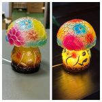 1pc Mushroom Statue Led Light, Resin Mushroom Ornament Luminous Usb Plug, Home Desktop Lighting Bedside Decoration Crafts