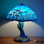 1pc Mushroom Statue Led Light, Resin Mushroom Ornament Luminous Usb Plug, Home Desktop Lighting Bedside Decoration Crafts