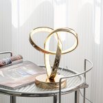 1pc Klein Universe Artistic Table Lamp - USB Powered, Three-Color Dimming, Perfect for Bedroom, Living Room, Study Desk, and Luxury Atmosphere Lighting.