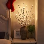 1pc 20 LED Branch Lights, Indoor Decoration Lighting For Weddings, Birthdays, Christmas Fairy Lights, With Branch Design (No Batteries, Please Bring Your Own 2 AA Batteries)
