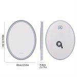 Only Backlit LED Lightd Bathroom Mirror Oval Illuminated Wall Vanity Mirror With Anti-Fog 3 Lighting Modes Memory Function Touch Button Backlit Makeup Mirror