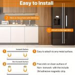 15.74inch ultra-thin motion sensor under cabinet light, usb charging with magnetic night light, 3-tone light cabinet light, for kitchen, cabinets, bedrooms, wardrobes interior lighting (black)