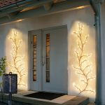 Solar-Powered 72 LED Warm White Willow Vine String Lights, 1.8m/5.9ft - Outdoor & Indoor Wall Decor with 8 Lighting Modes for Courtyard Entrance and Commercial Lighting