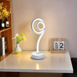 Modern Creative Lollipop-Shaped 3-Color LED Desk Lamp, Dimmable Metal Table Light with Adjustable Lighting, Push Button Control, USB Powered for Various Room Types - Fantasy Theme Desk Lamp Without Battery