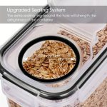 Set of 2/4 Cereal Storage Containers, Made from Bpa-Free Plastic, Designed to Be Airtight for Storing Food. Each Container Holds 2.5 Liters (88 Ounces) And Is Suitable for Cereals, Snacks, And Sugar. This 4pcs Set Includes Cereal Dispensers with Labels in