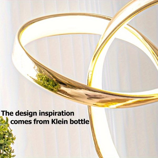 1pc Klein Universe Artistic Table Lamp - USB Powered, Three-Color Dimming, Perfect for Bedroom, Living Room, Study Desk, and Luxury Atmosphere Lighting.