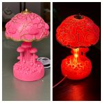 1pc Mushroom Statue Led Light, Resin Mushroom Ornament Luminous Usb Plug, Home Desktop Lighting Bedside Decoration Crafts
