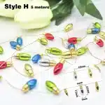 5M Christmas tree DIY Bulbs Garland Christmas Ornaments Home Decoration Xmas wreath Ornaments Christmas Party Decorations
