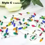 5M Christmas tree DIY Bulbs Garland Christmas Ornaments Home Decoration Xmas wreath Ornaments Christmas Party Decorations