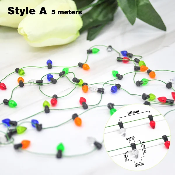 5M Christmas tree DIY Bulbs Garland Christmas Ornaments Home Decoration Xmas wreath Ornaments Christmas Party Decorations
