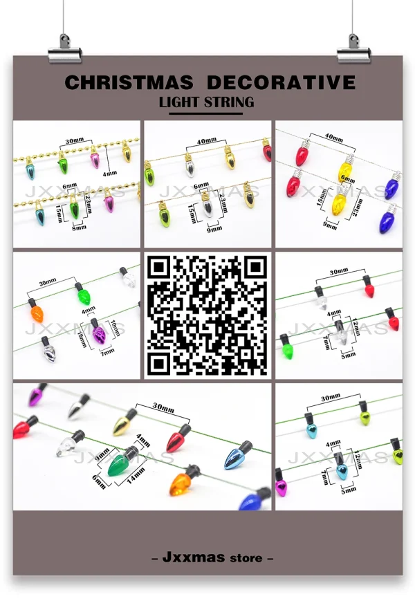 5M Christmas tree DIY Bulbs Garland Christmas Ornaments Home Decoration Xmas wreath Ornaments Christmas Party Decorations