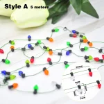 5M Christmas tree DIY Bulbs Garland Christmas Ornaments Home Decoration Xmas wreath Ornaments Christmas Party Decorations