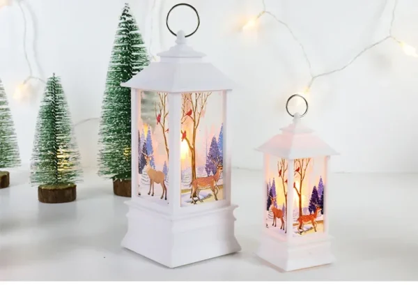 Christmas Lantern Light Merry Christmas Decorations for Home 2025 Navidad Christmas Tree Ornaments Xmas Gifts New Year 2026