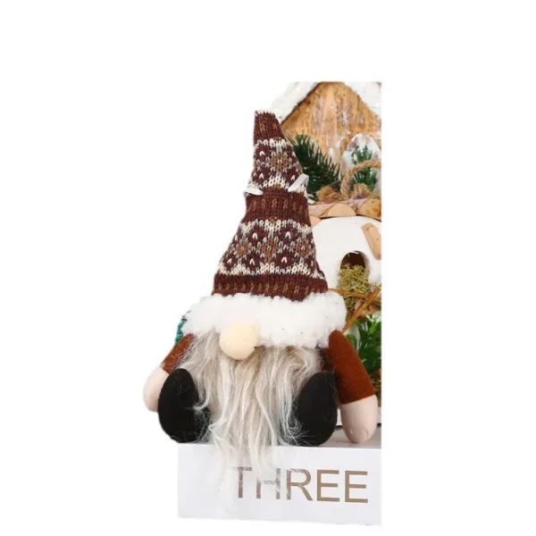 Christmas decoration supplies knitted hat spherical forest old man pendant creative doll pendant tree pendant