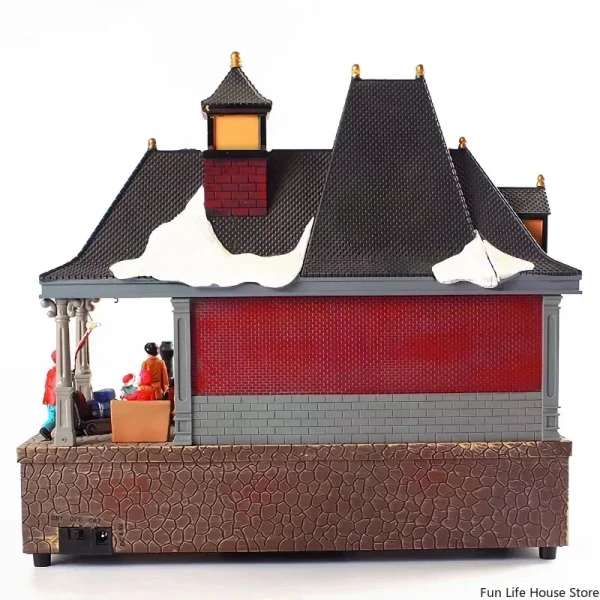 Christmas Desktop Decorations, Luminous Music House Scene, Atmosphere Crafts, Ornaments, Children's Gifts, Party Gifts, New