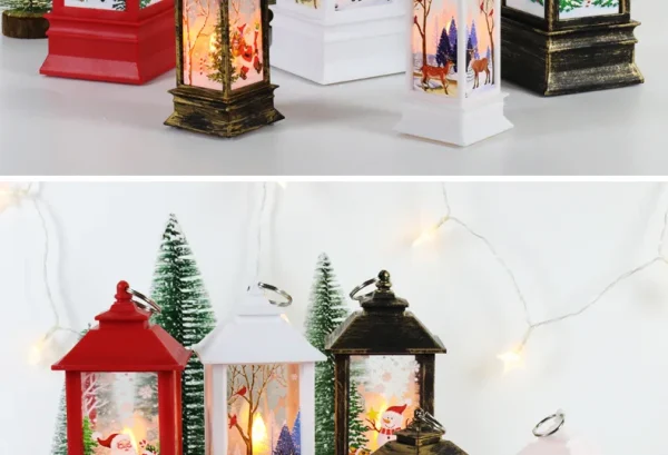 Christmas Lantern Light Merry Christmas Decorations for Home 2025 Navidad Christmas Tree Ornaments Xmas Gifts New Year 2026