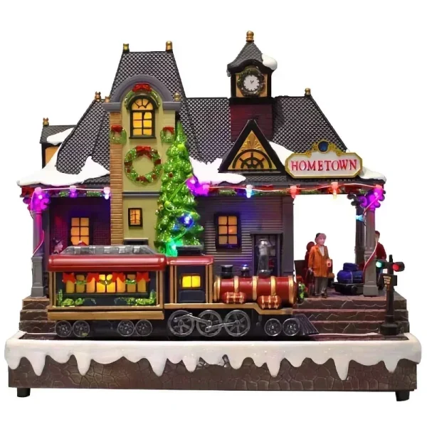 Christmas Desktop Decorations, Luminous Music House Scene, Atmosphere Crafts, Ornaments, Children's Gifts, Party Gifts, New