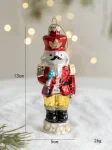 Christmas Glass Ornament Merry Christmas Decorations for Home 2024 Xmas Tree Ornament Navidad Noel Kids Gift Happy New Year 2025