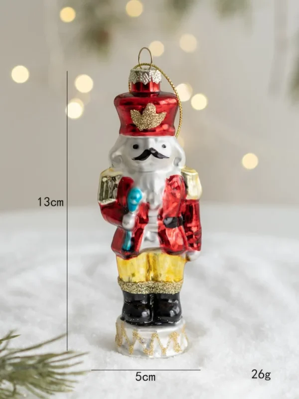 Christmas Glass Ornament Merry Christmas Decorations for Home 2024 Xmas Tree Ornament Navidad Noel Kids Gift Happy New Year 2025