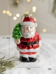 Christmas Glass Ornament Merry Christmas Decorations for Home 2024 Xmas Tree Ornament Navidad Noel Kids Gift Happy New Year 2025