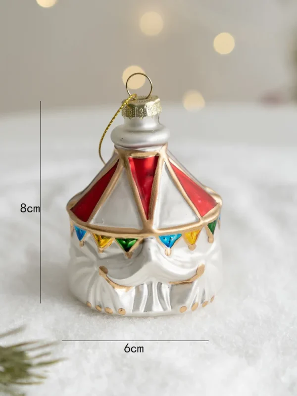 Christmas Glass Ornament Merry Christmas Decorations for Home 2024 Xmas Tree Ornament Navidad Noel Kids Gift Happy New Year 2025