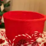Christmas Celebration Red Holiday Decoration Great Holiday Centerpiece Sturdy Cloth Material For Holiday Table