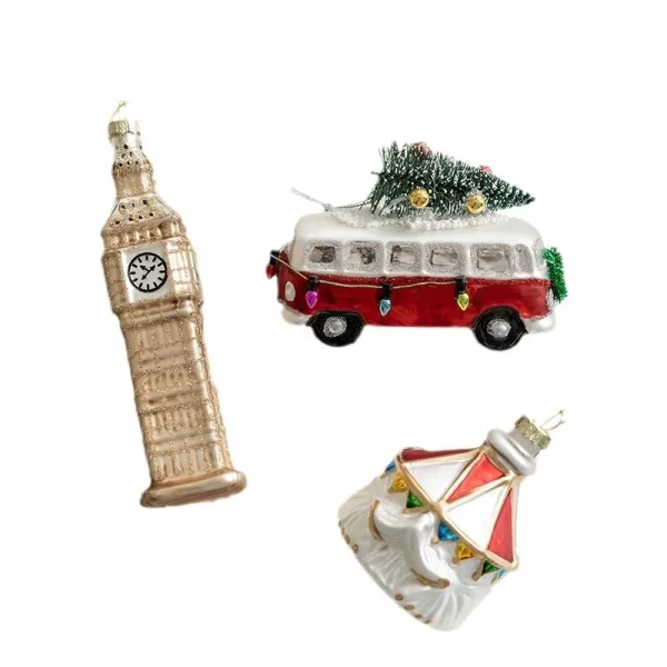 Christmas Glass Ornament Merry Christmas Decorations for Home 2024 Xmas Tree Ornament Navidad Noel Kids Gift Happy New Year 2025