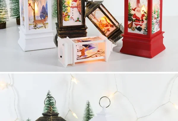 Christmas Lantern Light Merry Christmas Decorations for Home 2025 Navidad Christmas Tree Ornaments Xmas Gifts New Year 2026