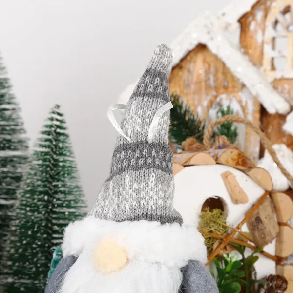 Christmas decoration supplies knitted hat spherical forest old man pendant creative doll pendant tree pendant