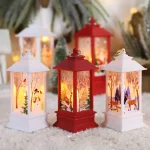 Christmas Lantern Light Merry Christmas Decorations for Home 2025 Navidad Christmas Tree Ornaments Xmas Gifts New Year 2026