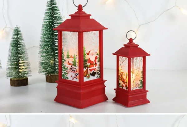 Christmas Lantern Light Merry Christmas Decorations for Home 2025 Navidad Christmas Tree Ornaments Xmas Gifts New Year 2026