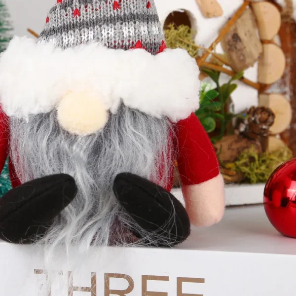 Christmas decoration supplies knitted hat spherical forest old man pendant creative doll pendant tree pendant