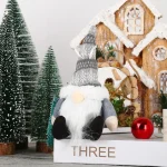 Christmas decoration supplies knitted hat spherical forest old man pendant creative doll pendant tree pendant