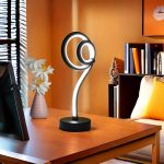 Modern Creative Lollipop-Shaped 3-Color LED Desk Lamp, Dimmable Metal Table Light with Adjustable Lighting, Push Button Control, USB Powered for Various Room Types - Fantasy Theme Desk Lamp Without Battery