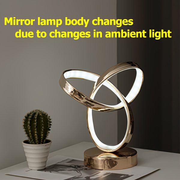 1pc Klein Universe Artistic Table Lamp - USB Powered, Three-Color Dimming, Perfect for Bedroom, Living Room, Study Desk, and Luxury Atmosphere Lighting.