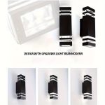 1pc Outdoor Wall Light, Double Head Wall Light, Outdoor Street Light For Courtyard Garden Porch Corridor Modern, Up And Down Lighting, E26/E27 Bulb Base