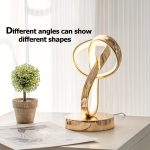 1pc Klein Universe Artistic Table Lamp - USB Powered, Three-Color Dimming, Perfect for Bedroom, Living Room, Study Desk, and Luxury Atmosphere Lighting.