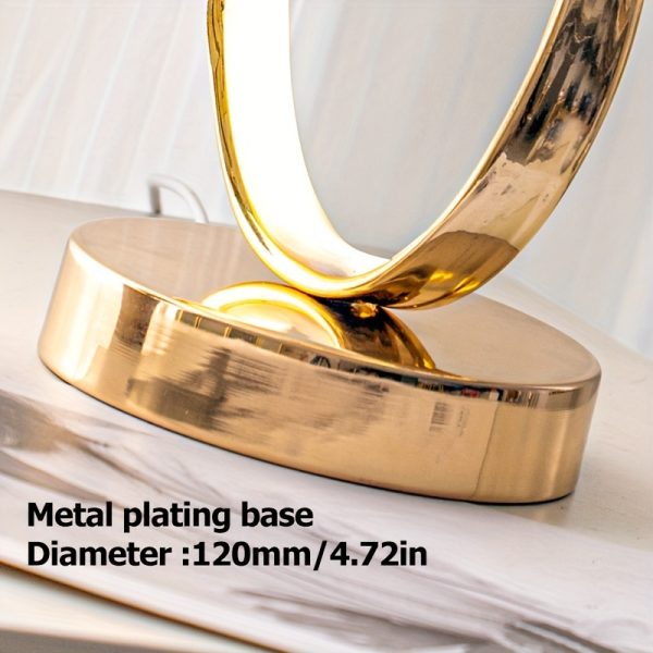 1pc Klein Universe Artistic Table Lamp - USB Powered, Three-Color Dimming, Perfect for Bedroom, Living Room, Study Desk, and Luxury Atmosphere Lighting.