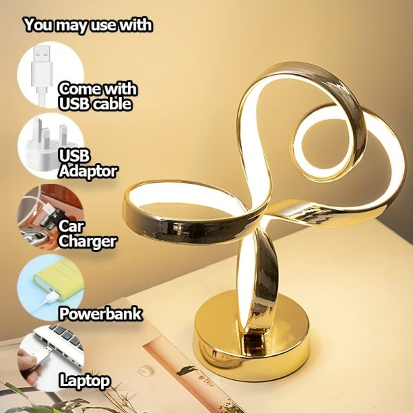 1pc Advanced And Simple Table Lamp, Modern Design Metal Table Lamp For Home Decoration, For Dining Room, Living Room, Bedroom Lighting & Home Décor