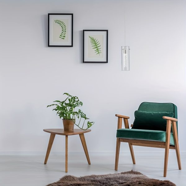 Chandelier Ceiling Light, LED Kitchen Lighting Crystal Chandelier for Kitchen Island, 1-Light Integrated Kitchen Pendant with Bubble Glass Modern Island Lamp