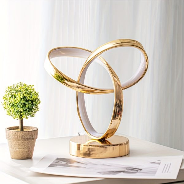 1pc Klein Universe Artistic Table Lamp - USB Powered, Three-Color Dimming, Perfect for Bedroom, Living Room, Study Desk, and Luxury Atmosphere Lighting.