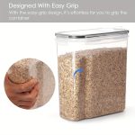 Set of 2/4 Cereal Storage Containers, Made from Bpa-Free Plastic, Designed to Be Airtight for Storing Food. Each Container Holds 2.5 Liters (88 Ounces) And Is Suitable for Cereals, Snacks, And Sugar. This 4pcs Set Includes Cereal Dispensers with Labels in
